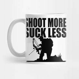 Shoot More Suck Less Funny Hunting Mug